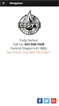 Mobile Screenshot of codyscatering.com